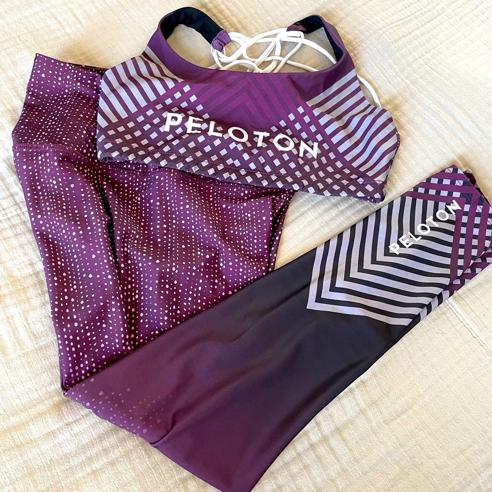 Onzie x Peloton Maroon Set